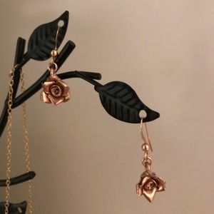 Rare Dainty Rose Gold Earrings